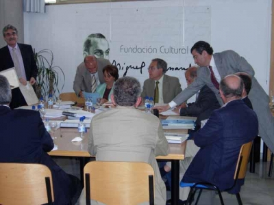 Reunión del Patronato de la Fundación Cultural Miguel Hernández 2006